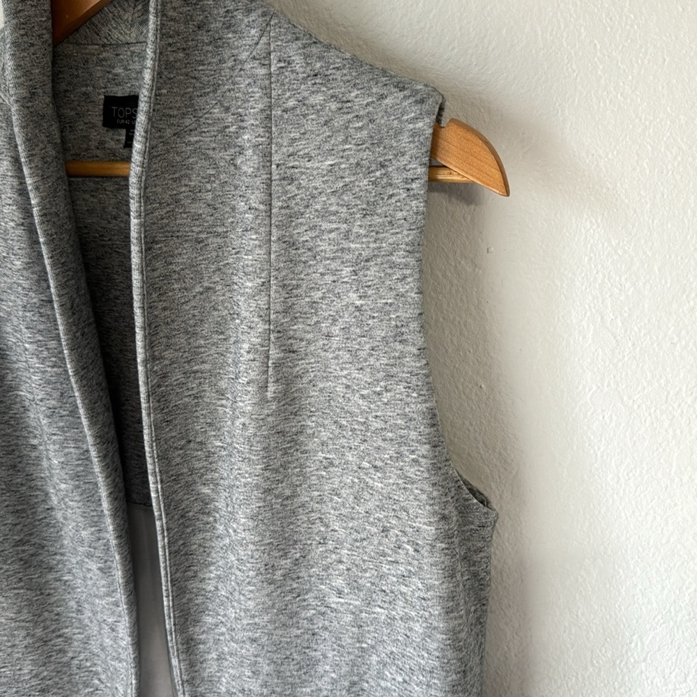 Topshop Gray Sleeveless Vest - Picture 2 of 6